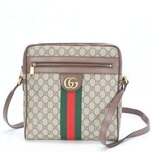 Gucci GG Supreme Ophidia leather shoulder bag messenger Sherry